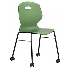 ARC Mobile 4-Leg Classroom Chair, Forest