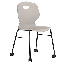 ARC Mobile 4-Leg Classroom Chair, Grey