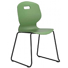 ARC Skid Base Classroom Chair, Forest
