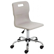 Titan Swivel Classroom Chair with Chrome Base & Castors