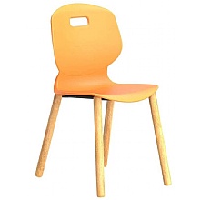 ARC Wooden 4-Leg Classroom Marigold Chairs for Schools