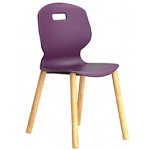 ARC Wooden 4-Leg Classroom Grape Chairs for Schools