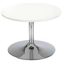 Astral Low Coffee Table for Reception Areas, White