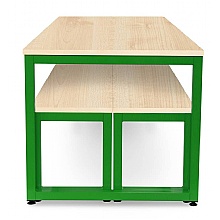 Primary Dining and Bench Set tucked in