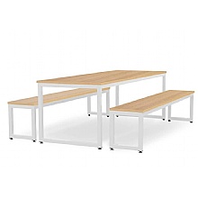 Oak Top with Light Grey Frame