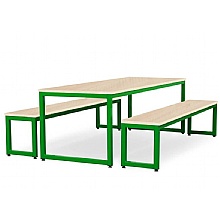 Maple Top with Green Frame