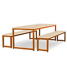 Maple Top with Tangerine Frame