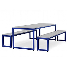 Grey Top with Blue Frame