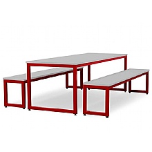 Grey Top with Red Frame