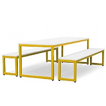 White Top with Yellow Frame